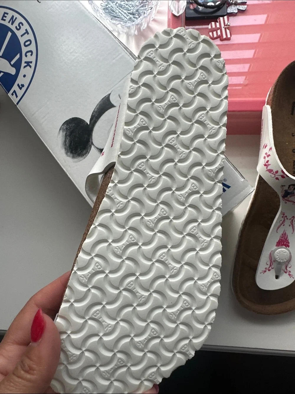 Birkenstock girls Kids White Princess T-Strap Sandals NWT size 3